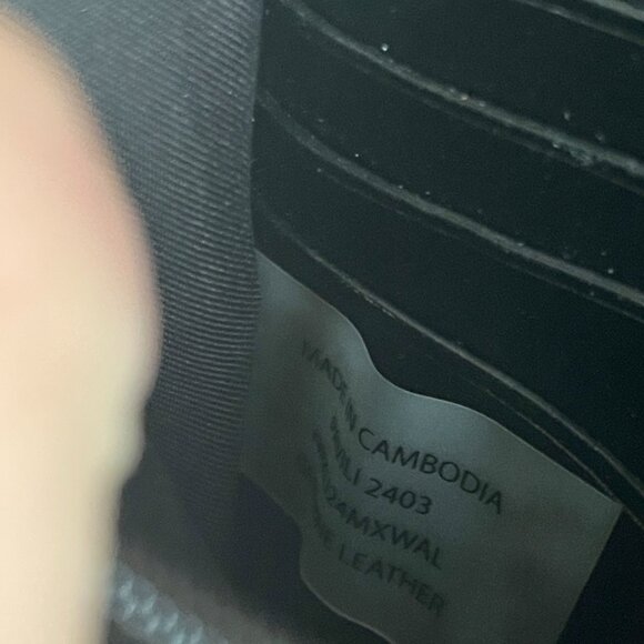 Rebecca Minkoff Edie Black Leather Wallet on a Chain Crossbody Bag - Picture 16 of 16